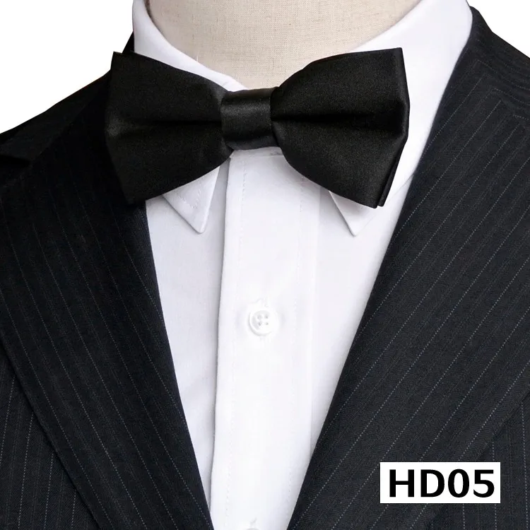 Solid Black Navy Blue Gray Grey White Red Tuxedo Mens Bow Tie Pre-tied 100% Silk Adjustable For Men Free Shipping Wholesale