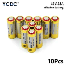 10 pièces 2019 Nouvelle Haute Qualité 23A A23 12 V 23AE 23GA A23 A23S E23A EL12 GP23A GP23AE K23A 21/23 Pile Sèche alcaline Longue Durée De Vie