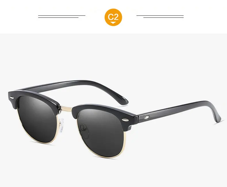 Классические поляризационные солнцезащитные очки, фирменный дизайн, для мужчин и женщин, Ретро стиль, высокое качество, солнцезащитные очки, модные, UV400, очки Oculos de sol