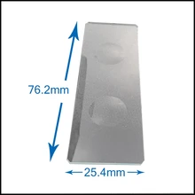 Многоразовый двойной вогнутый лабораторный микроскоп, пустое предметное стекло 25,4x76,2 мм 50 шт