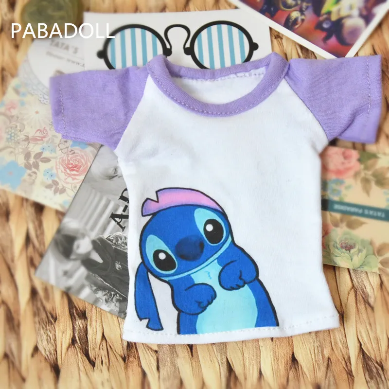 

Cute Animal Purple T shirt for BJD 1/8 1/6 YOSD 1/4 MSD 1/3 SD10 SD13 SD17 Uncle BJD Doll Clothes CW85