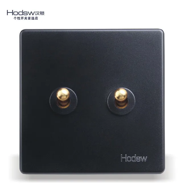 Retro Wall Switch 2 Gang 2 Way  White Light Switch Panel 10A AC110-250V interrupteur mural (6)