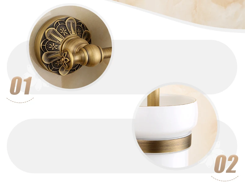 Античная бронза аксессуары для ванной комнаты все-в-одном посылка, вешалка для полотенец, кольцо для полотенец, держатель для туалетной щетки, крючок для халата, держатель для фена