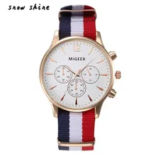 snowshine #10 Luxury Fashion Canvas Mens Analog Watch Wrist Watches free shipping