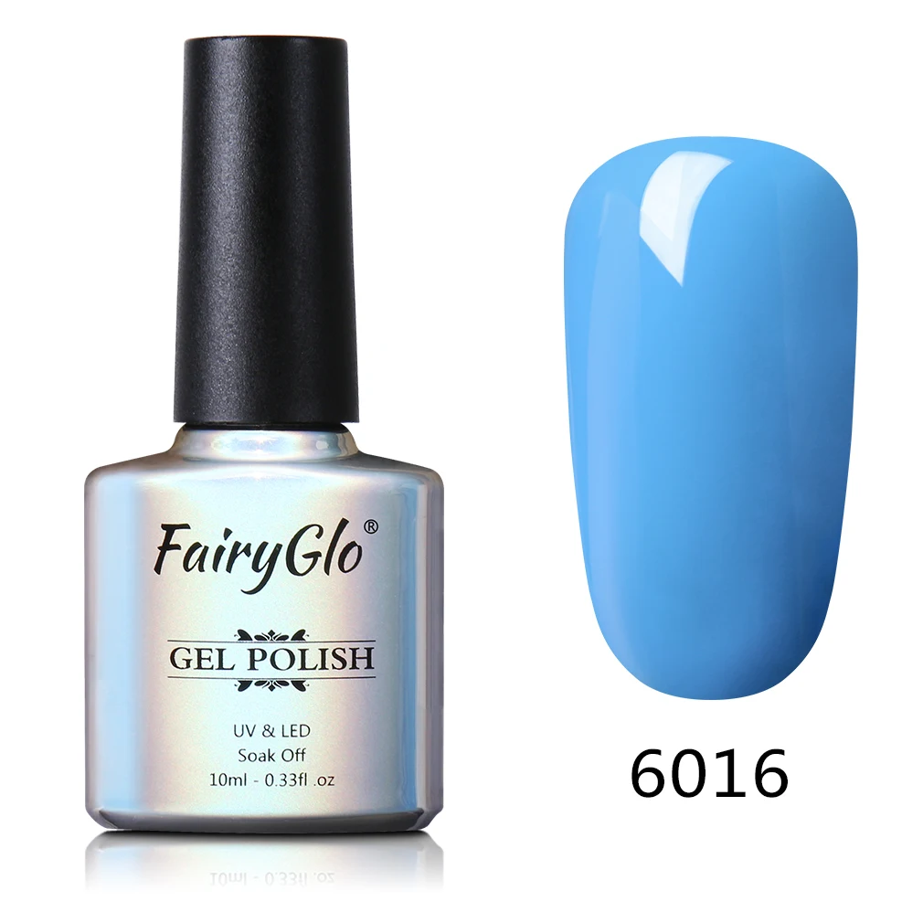 FairyGlo 10 мл один шаг Гибридный гель УФ светодиодный гель для ногтей стемпинг для украшения ногтей Гель-лак для ногтей, био-Гели Soak Off полу Perment лак 3 в 1 гвозди - Цвет: 6016