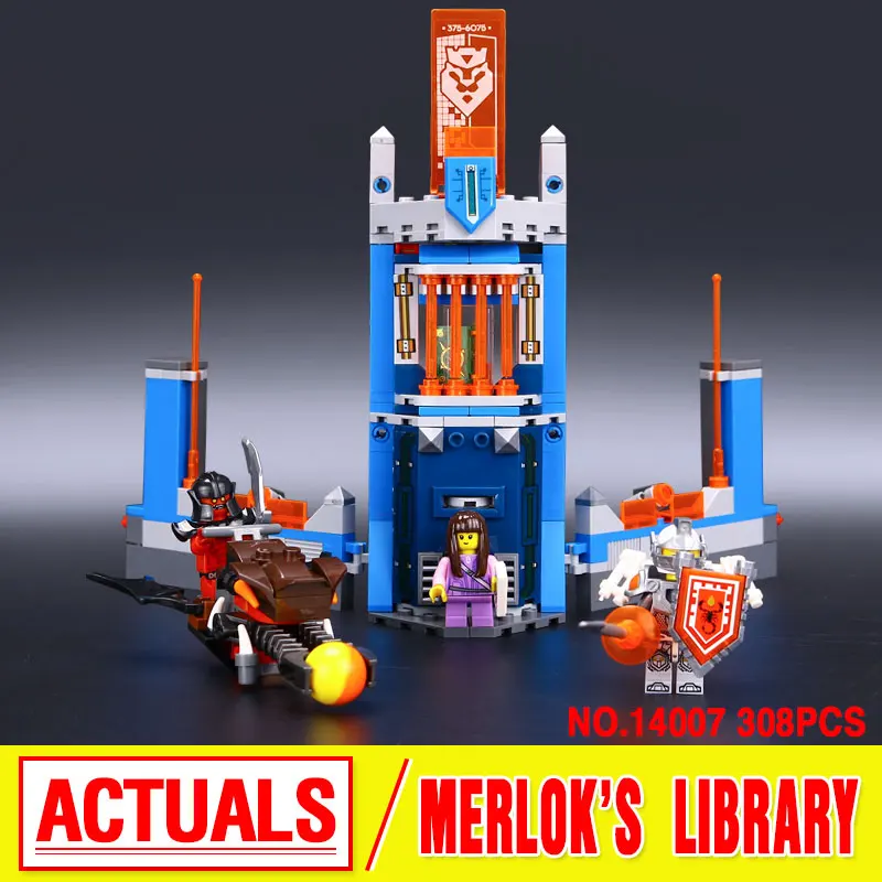 

LEPIN 14007 Nexo Knights Merlok's Library Model Building Kits  Assembling Blocks Bricks Toys Compatible 70324