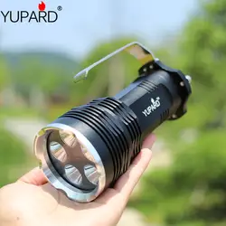 Yupard 5x XM-L2 T6 светодиодный фонарик факел прожектор Spotlight Тактический Кемпинг 7000lm + 4*2200 мАч 18650 Батарея + зарядное устройство
