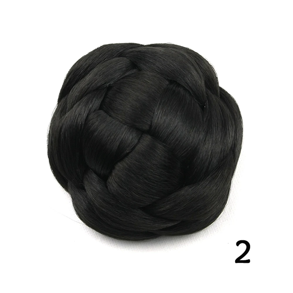 Soowee 6 цветов синтетические волосы плетеные шиньон вязанные светлые волосы булочка пончик Роликовые шиньоны аксессуары для женщин