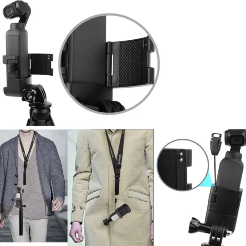 

Camera Connector Adapter Mount Bracket Holder with Adjustable Lanyard for DJI OSMO Pocket Camera Accessories