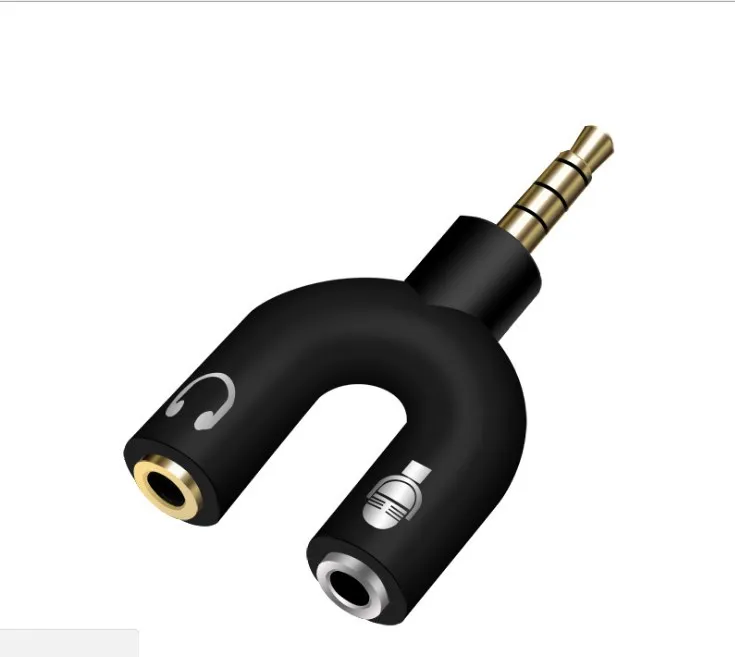 

Notebook two in one headset computer converter headset audio microphone adapter splitter one point two m29