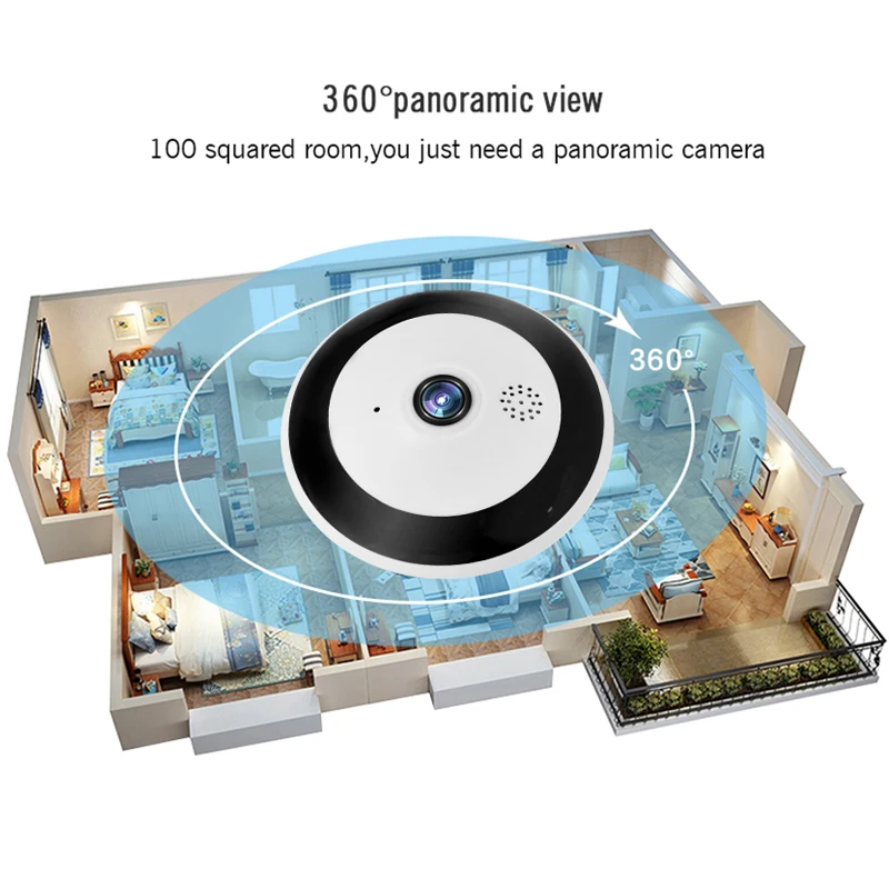 Wistino WiFi HD1080P панорамная VR ip камера наблюдения безопасности CCTV беспроводная умный