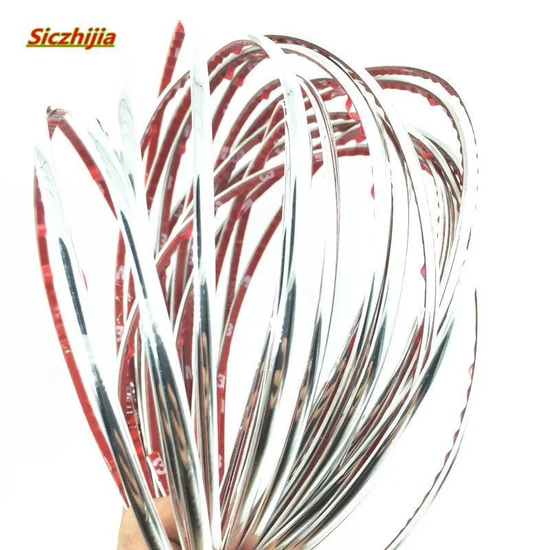 

15m car chrome body stripe automatic car door bumper shape decorative sticker for Toyota Camry Corolla RAV4 Yaris Highlander