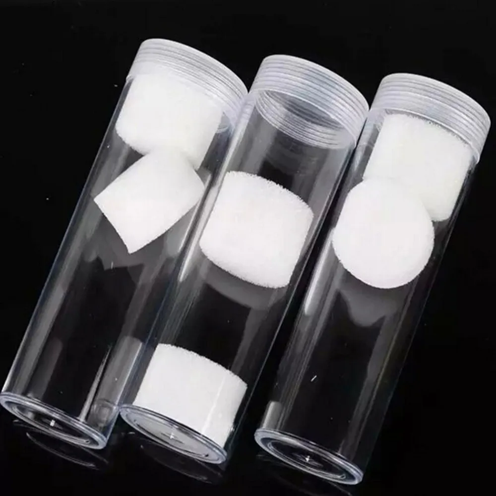 

1pc Portable 30mm Plastic Protective Tube Holder Storage Boxes Applied Clear Round Cases Coin Storage
