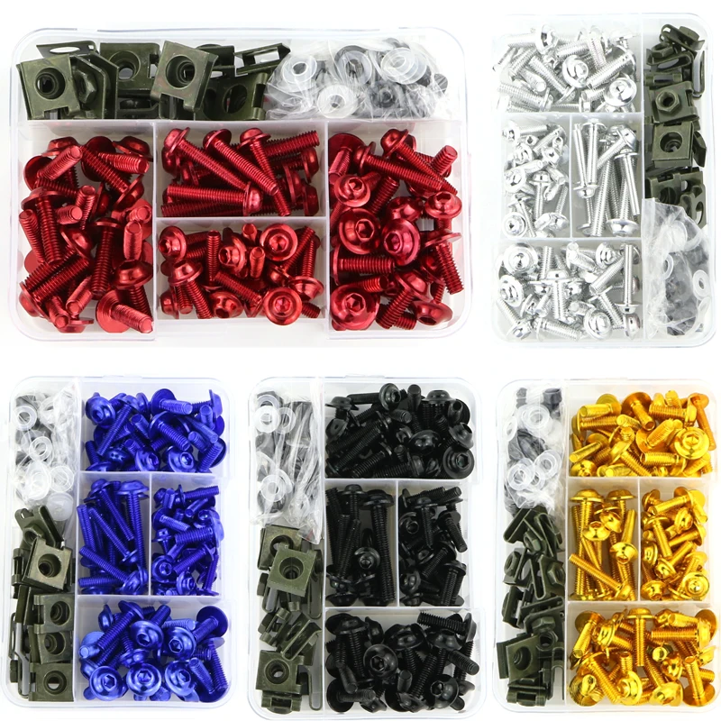 

Motorcycle Accessories CNC Aluminum Full Fairing Bolt Kits Bodywork Screws Fit For YAMAHA YZF R1 R1M R15 R25 R3 R6 R125