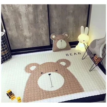 Детский ползучий Противоскользящий мультяшный игровой ковер с животными четыре сезона Детская гостиная спальня игровой коврик ковер