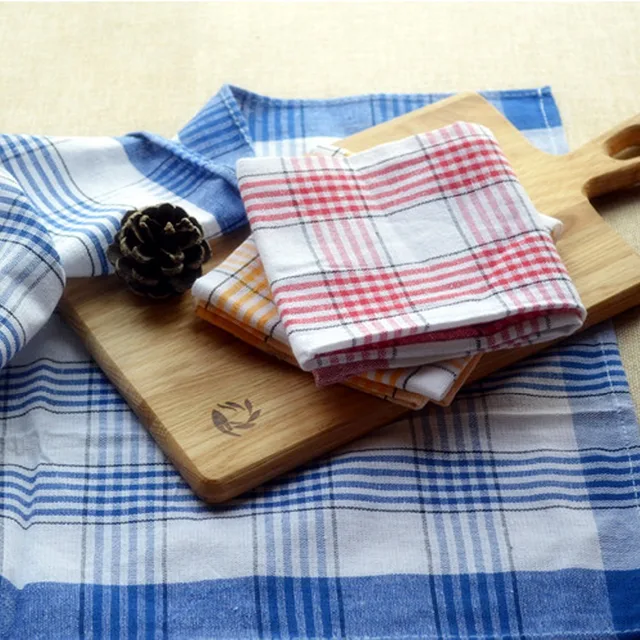 3pcs pack design retro plaid checked fashion cotton kitchen towels dish cloth table mats placemats tea - Kitchen Towels New Design 3pcs pack design retro plaid checked fashion cotton kitchen towels dish cloth table mats placemats tea - Kitchen Towels New Design