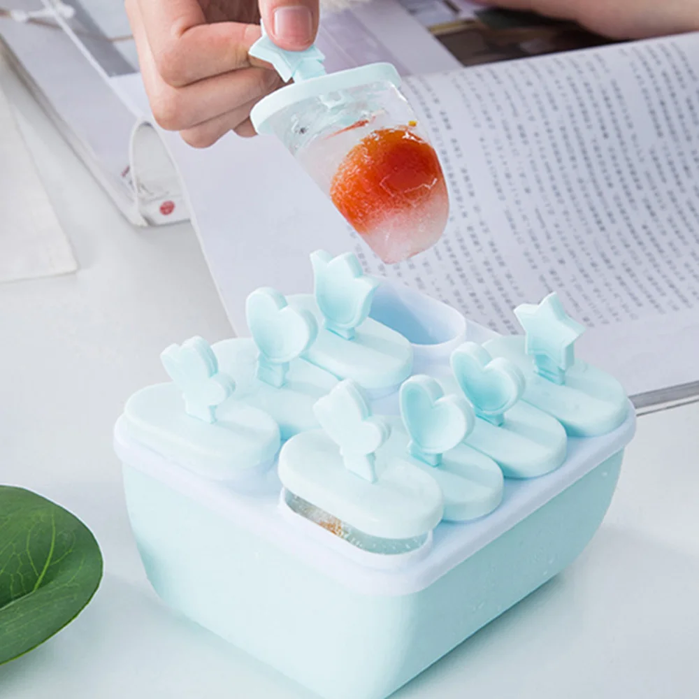 DIY креативная форма для Фруктового мороженого на палочке летняя форма для льда милый мультфильм PP экологическая форма для изготовления мороженого формы для мороженого коробка для йогурта