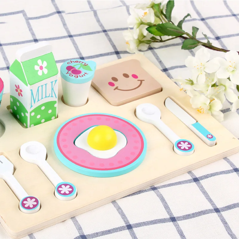 2018-New-Breakfast-Combination-Pretend-Toy-Wooden-Kitchen-Toys-Wooden-Miniature-Food-Toys-For-Children-Gifts