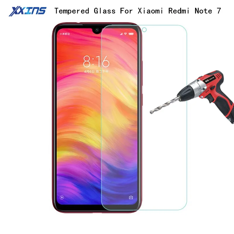 

9H Tempered GLASS For Xiaomi Redmi Note 7 Original 6.3 inch Smartphone Screen Protector on note7 Toughened Protective Film