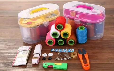 

Sewing box set of 10 pieces,Large household sewing tools, rulers, portable travel sewing and sewing kits