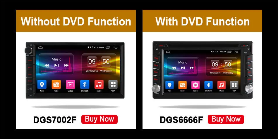 Flash Deal Android Unit Universal For Nissan VW Toyota Opel Mazda Suzuki Ford Skoda Kia Hyundai Honda GPS Navi BT Radio Stereo Audio Player 6