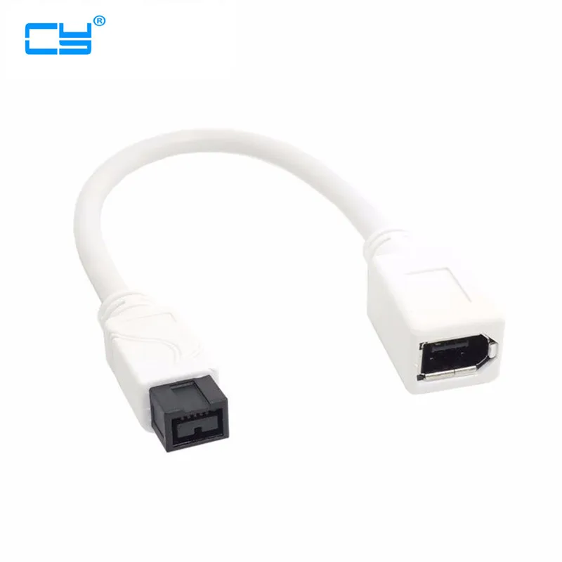 ホワイト IEEE 1394 IEEE1394 6PIN メス - 1394b 9PIN オス Firewire
