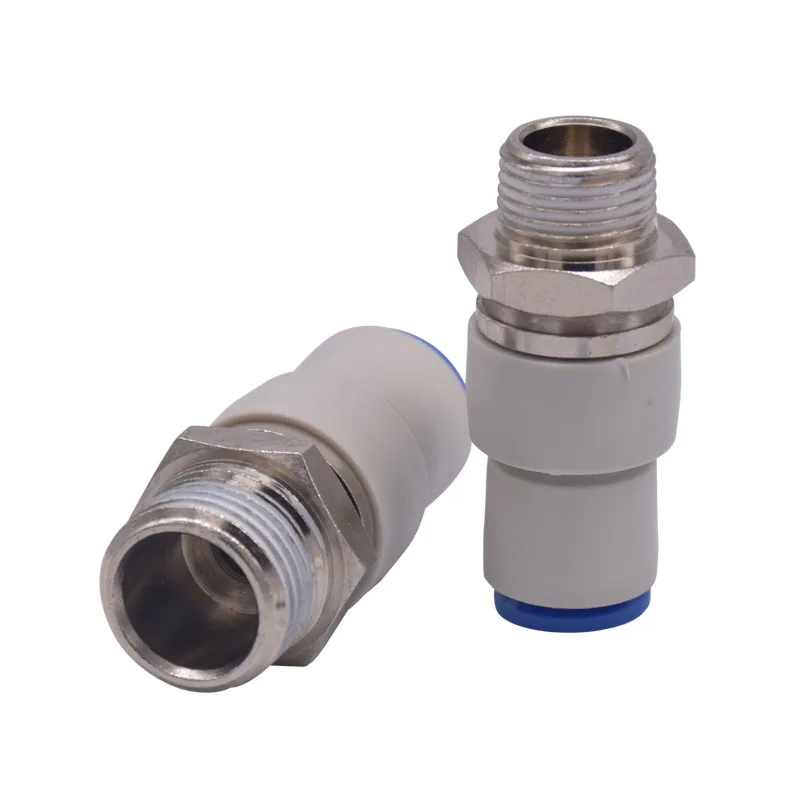 KSH rotary swivel joint straight for hose OD 4mm/6mm/8mm/10mm/12mm 360