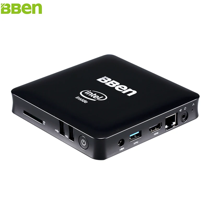 BBEN Intel Mini PC Windows 10 Intel Z8350 Quad Core 2G 4GB RAM Mini PC HDMI WiFi BT4.0 Business Household Mini Computer PC Micro