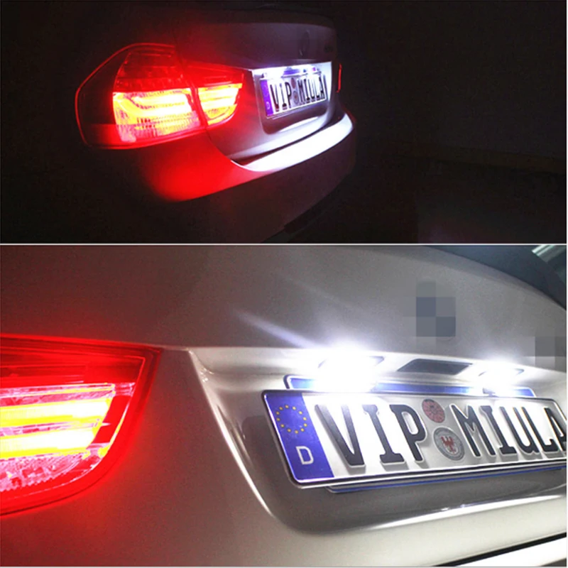 Eclairage de plaque LED - Blanc Pur BMW E92 E93 F30 F31 F45 E39 E60 F11 E70  X5 E84 X1 E82 F22 E90 E91 E61 F10