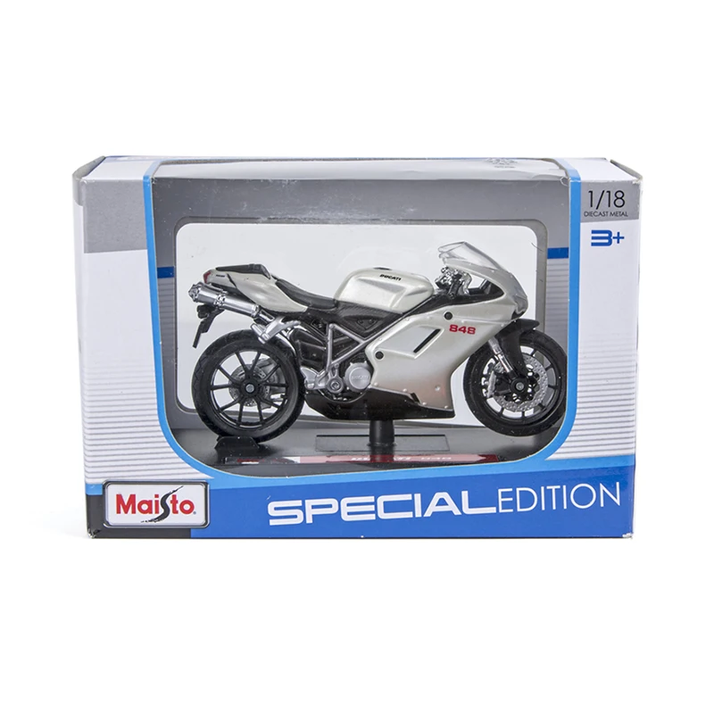 Модель мотоцикла Maisto 1:18 Ducati 848 модель из сплава миниатюрная гоночная игрушка для