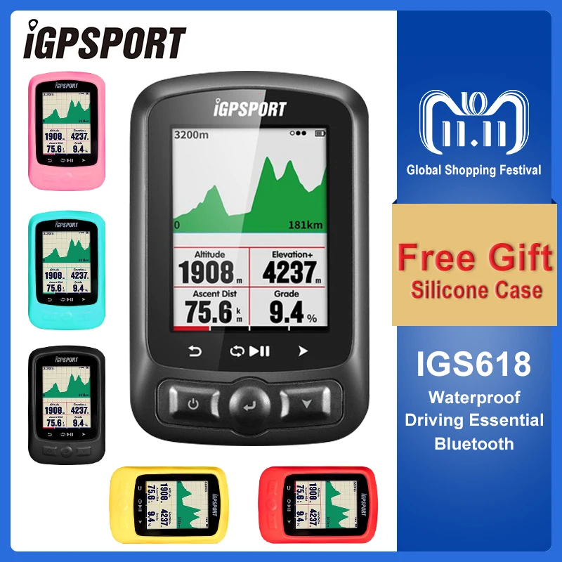 IGPSPORT Cycling ANT+ GPS IGS618 Bike Bicycle Bluetooth Wireless Stopwatch Speedometer Waterproof IPX7 Bike Speedometer Computer IGPSPORT Cycling ANT+ GPS IGS618 Bike Bicycle Bluetooth Wireless Stopwatch Speedometer Waterproof IPX7 Bike Speedometer Computer