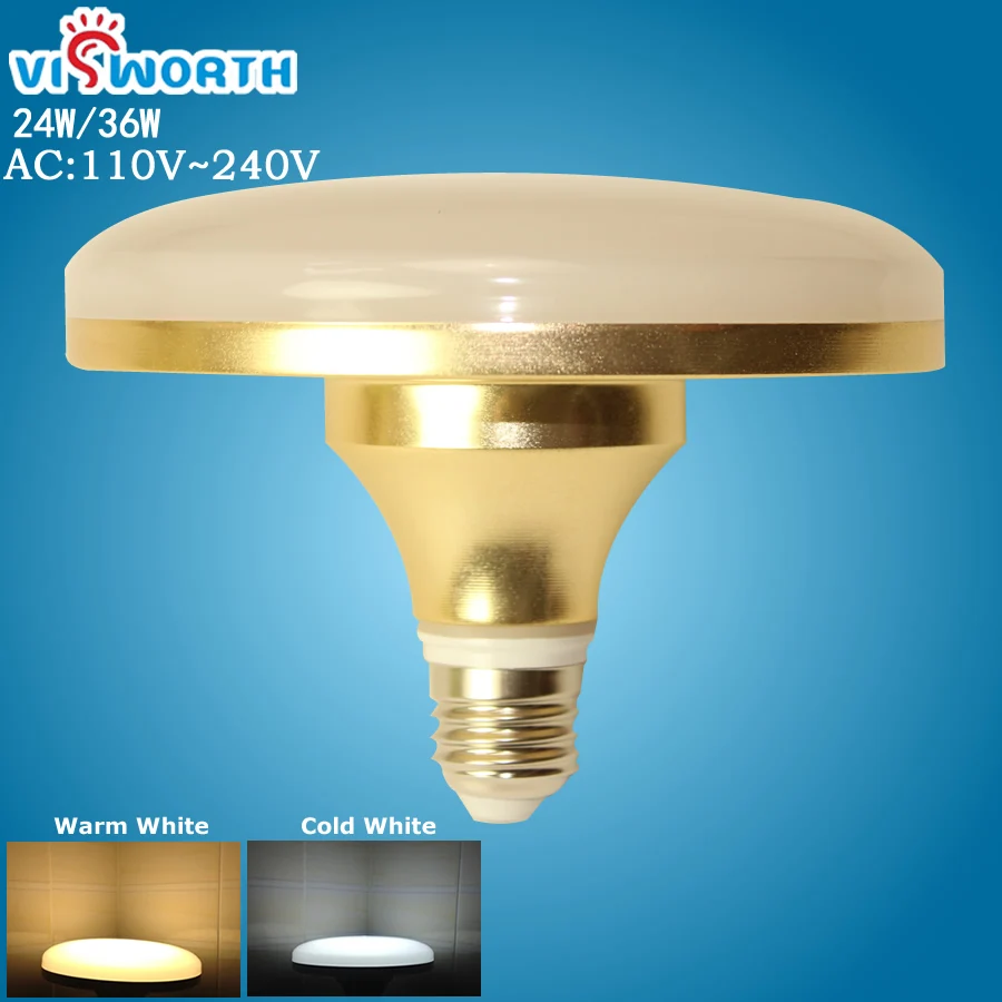 NEW 15w 20w 24w 36w led lamp e27 base spaceship style lights ac 220v bulbs warm/cool white high quality umbrella | Освещение