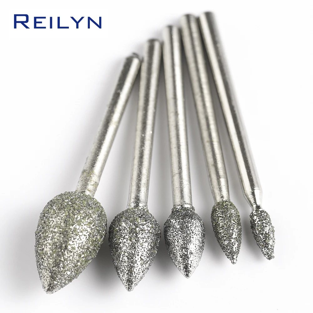 3mm coarse grained Diamond Grinding Burr 4/5/6/8/10mm Diamond Grinding