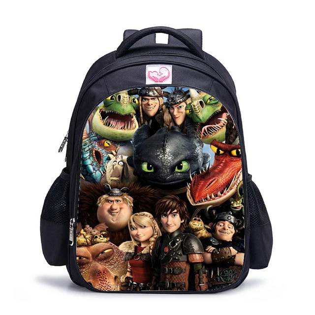 16 Inch How to Train Your Dragon 3 Kids Backpack Children School Bags