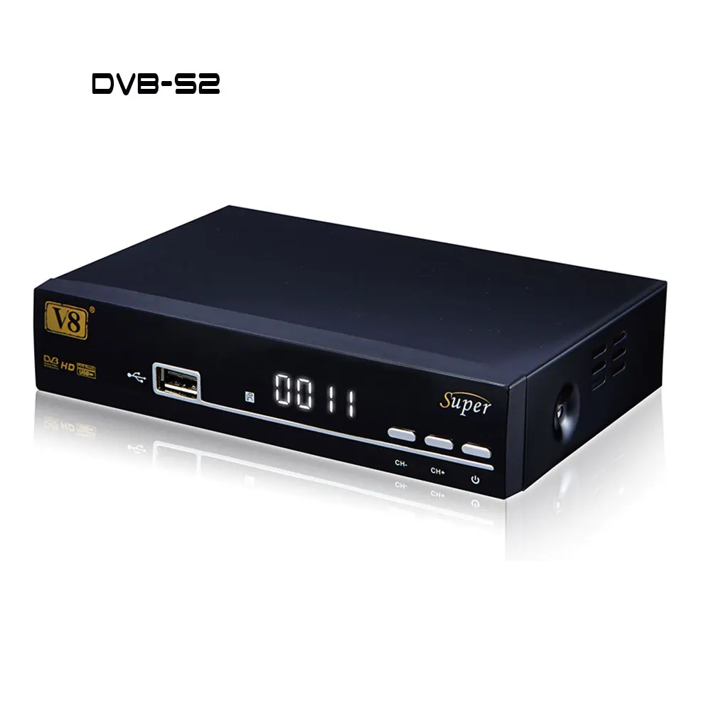 DVB mpeg4 спутниковый ресивер IPTV V8 супер DVB-S2 поддержка cccam powervu Biss ключ 3 г ca карту