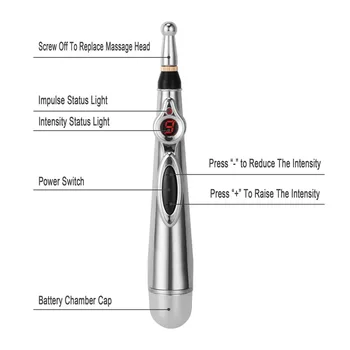 

Bio feedback pain relief therapy massage pen electrical Acupuncture pen meridian energy pen KXS-18