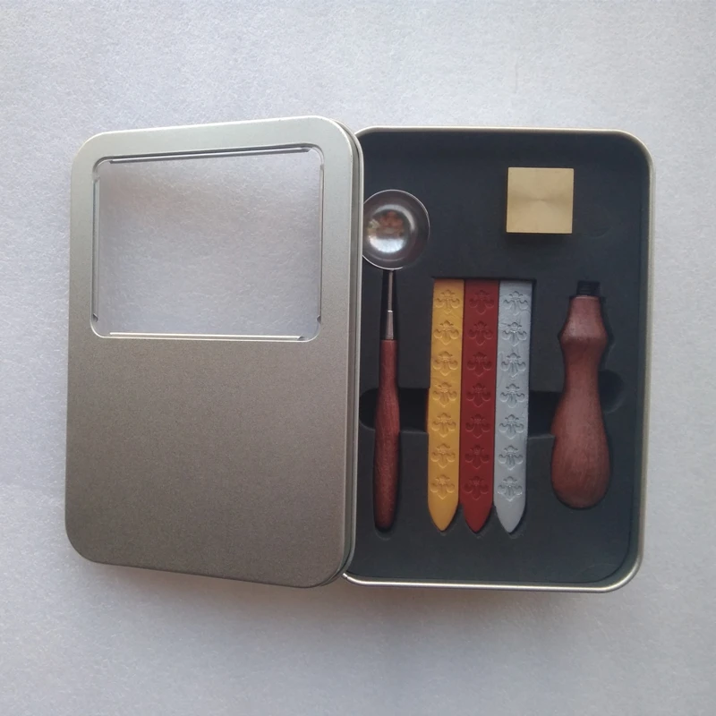 

Document sealing and wedding gift wax stamp custom design square 20-40mm