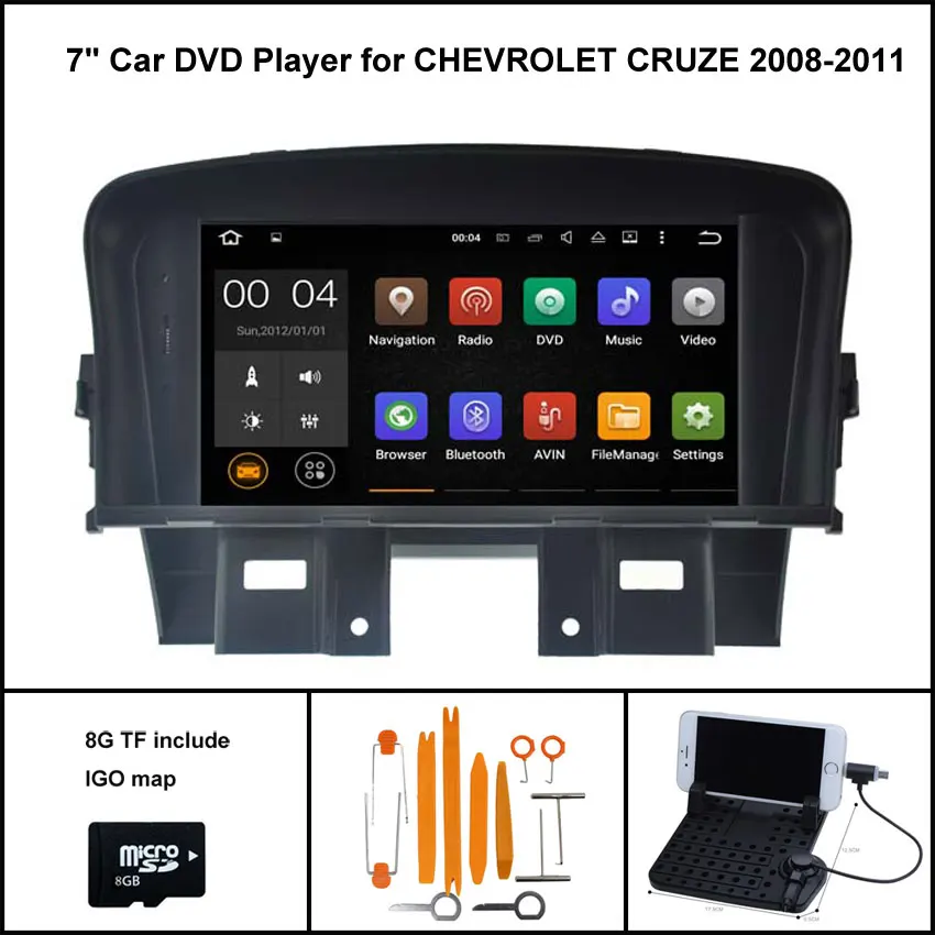 Quad Core Android 7 1 font b CAR b font DVD Player for CHEVROLET CRUZE 2008