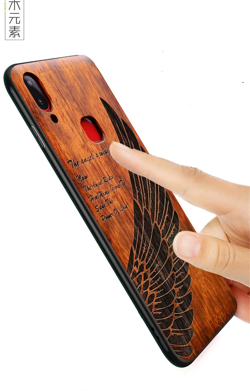 Handmade Rose Wood Phone Case for VIVO NEX S Cover Flower Wooden Case On VIVO NEX Global Version Phone Cover (7)