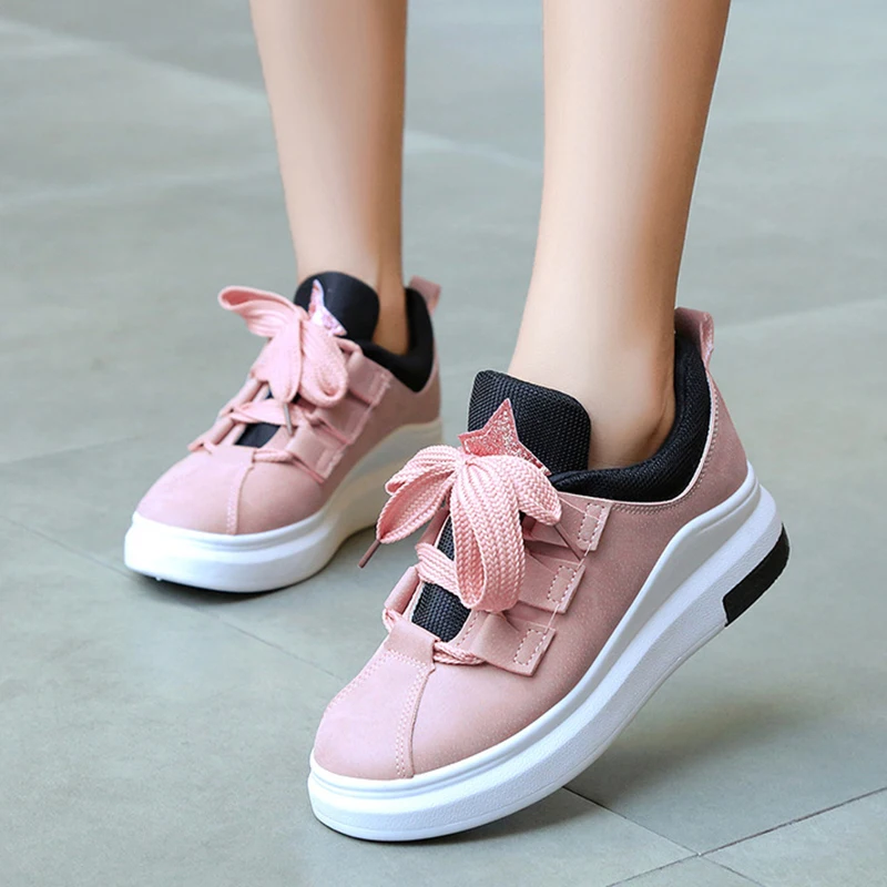 

Shoes women breathable Women platform shoes plus size women sneakers 2018 autumn casual shoes women platform sneakers
