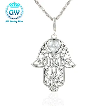 

Genuine 925 Sterling Silver Pendants Harmas Third Hand Pendant Trendy Women Gift for Nwe Year Brand GW Jewelry Pety011