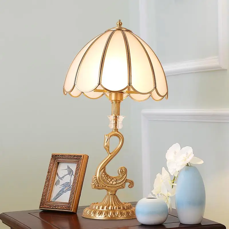 Buy European Copper Table Lamp Household Bedroom