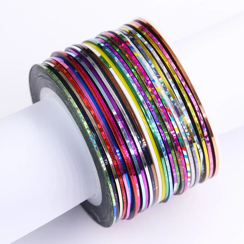 

Born Pretty 0.5mm Rose Gold Striping Tape Line Rolls Nail Art Decoration Sticker DIY Nail Stickers Mix Color Nail Art Decoration