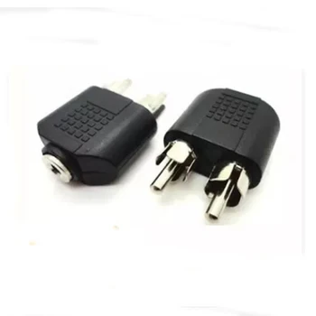

1 to 2 Adaptor 3.5mm AUX Female to 2 RCA Male Audio Stereo Adapter Jack Plug Splitter Connector For Phone MP3 PC Laptop Speaker