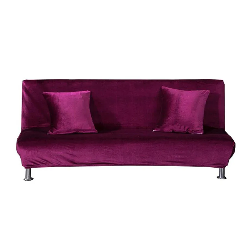 

New Elastic All-inclusive Sofa Couch Cover Foldable Sofa Bed Cover Armless Sofa Cover for Living Room Sofa Slipcover Solid Color