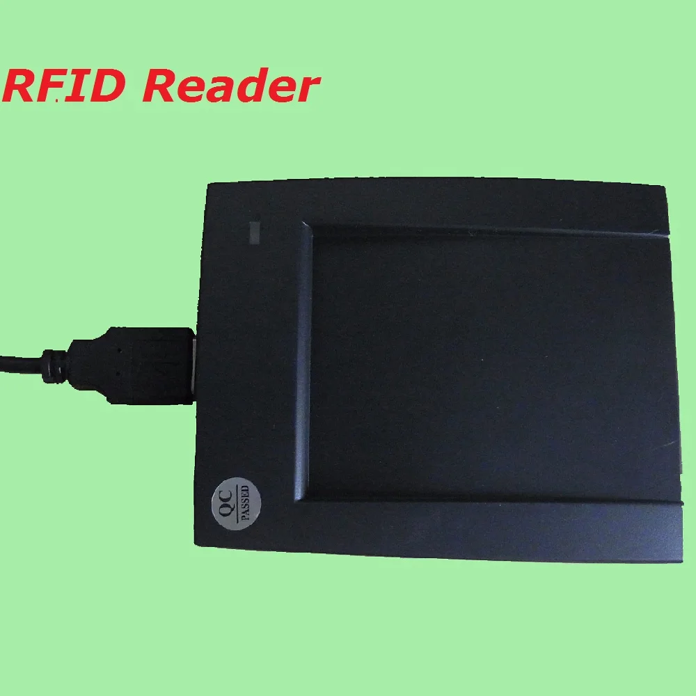 125khz USB RFID ID Contactless Proximity Smart Card Reader Read First 10 Digital EM4100 Windows High Quality &5pcs Free Keyfob