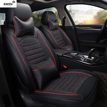 

linen car seat cover for mercedes w203 bmw e36 e46 f10 audi a3 Jaguar xf Chrysler 300c for Lexus rx Renault logan Volvo v50
