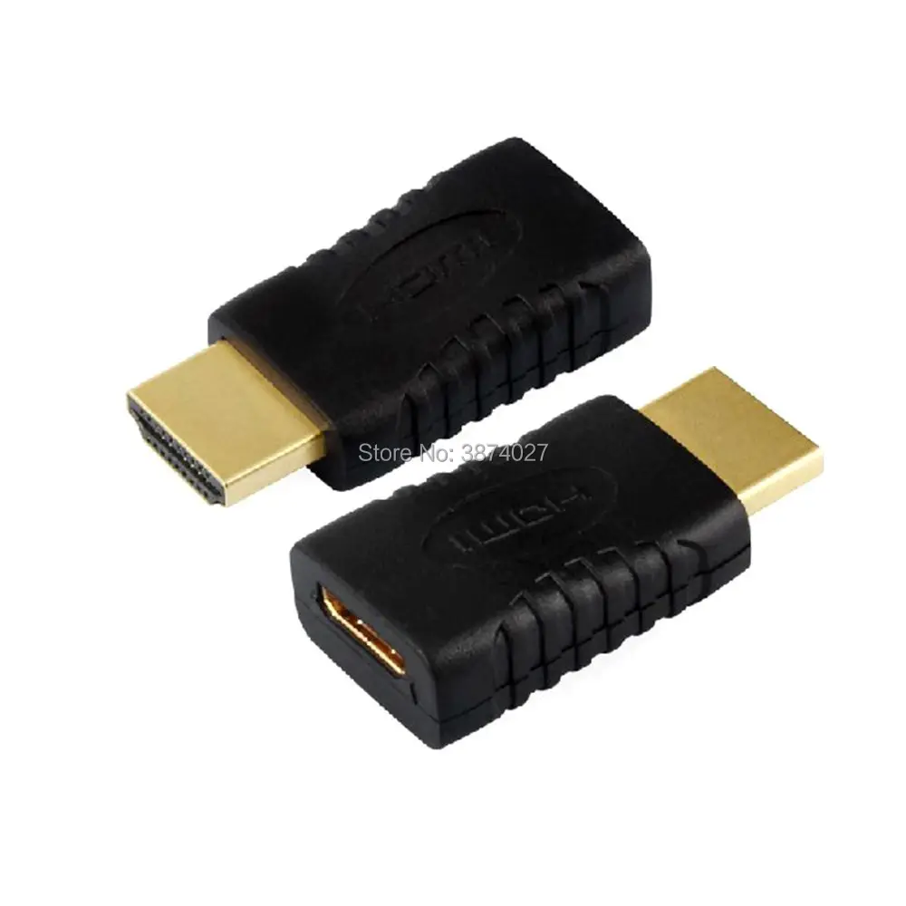 Мини HDMI Женский к Мужской F/M HD ТВ позолоченный адаптер конвертер Бесплатная