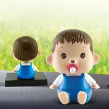 Качающаяся голова милые детские куклы Приборная панель автомобиля украшения Автомобильный интерьер ремесла орнамент мода мультфильм модель забавные игрушки