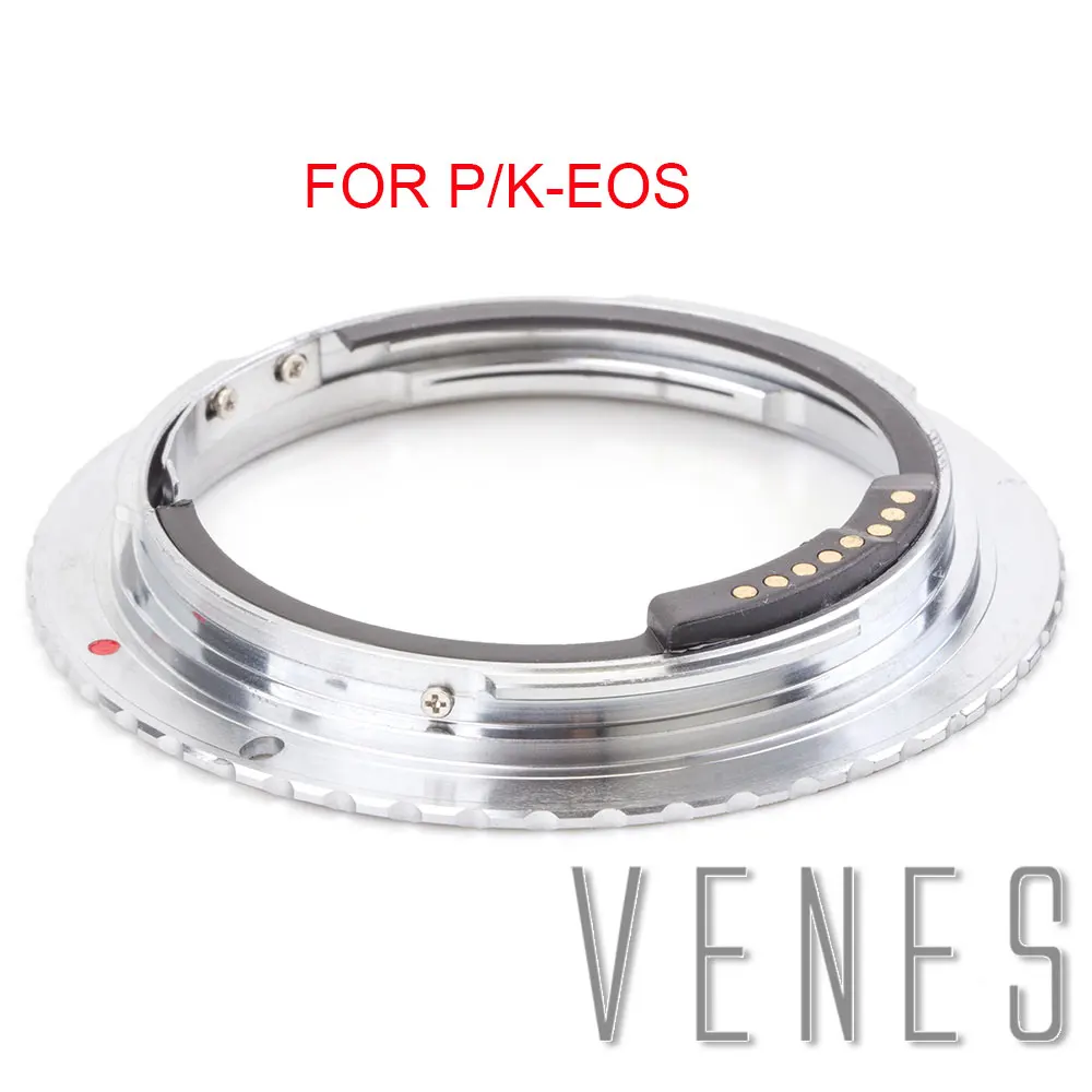 

Venes For P/K-EOS E-1 AF Confirm Lens Mount Adapter Suit For Pentax K Mount Lens to Canon EOS Camera 4000D/2000D/6D II/200D
